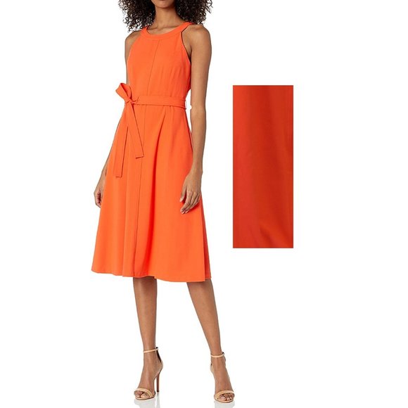 Tommy Hilfiger Dresses & Skirts - Tommy Hilfiger Women's Belted Flare Dress size 10 NEW